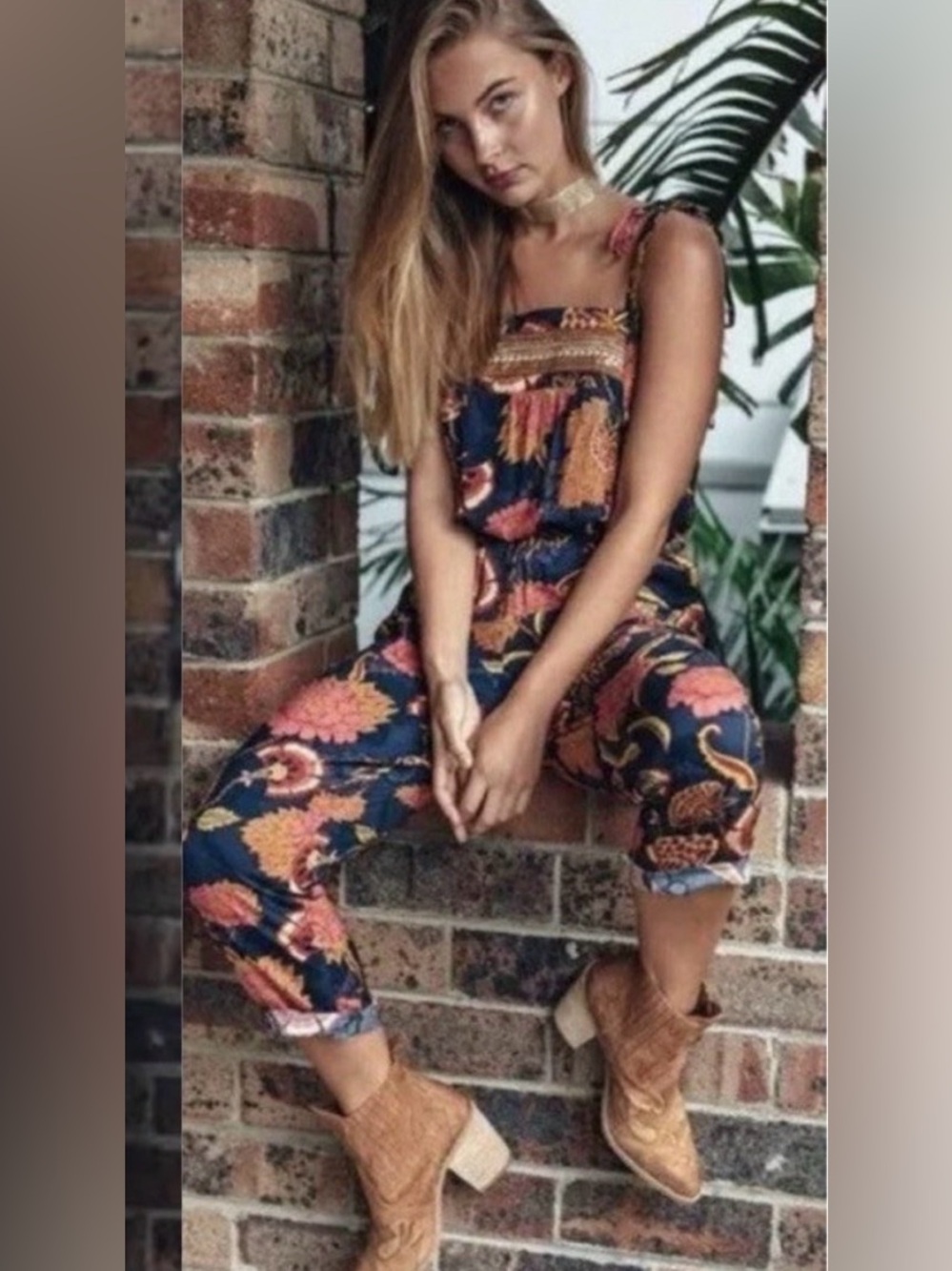 JAASE Dream Come True Floral Print Jumpsuit